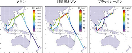 �}�Q�@2009 �N�H�G�ɁA���{�|�I�Z�A�j�A�q�H�Ɠ��{�|����A�W�A�q�H�ɂ����Ċϑ����ꂽ���^���A�Η����I�]���A�u���b�N�J�[�{���̔Z�x���z�@�@�A�W�A�嗤����̋G�ߕ��̐����o���ɂ��e���̂��߁A����A�W�A�q�H�ł̓I�Z�A�j�A�q�H���Z�x�������Ȃ��Ă���B