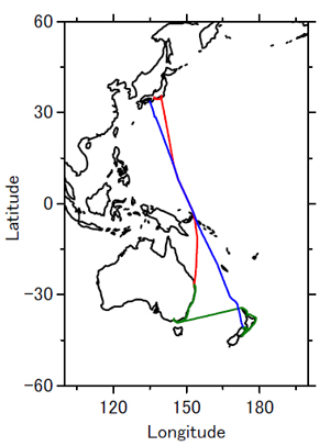 �}�S�D2009�N3�`4���̊ϑ����̍q�H�}