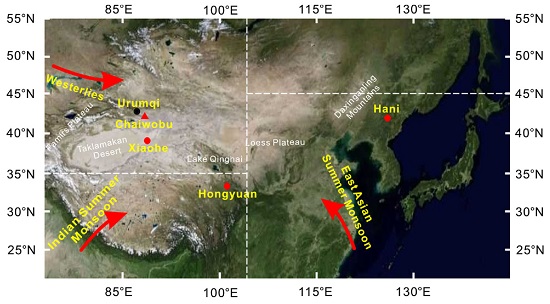 中央アジア東部乾燥地帯の夏季降水量の変動を過去8500年間にわたって解明 シルクロードの東西文明交流における気候影響を初めて明らかに お知らせ 14年度 国立環境研究所