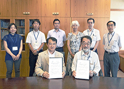 Signing ceremony with Japan Committee for International Union for Conservation of Nature