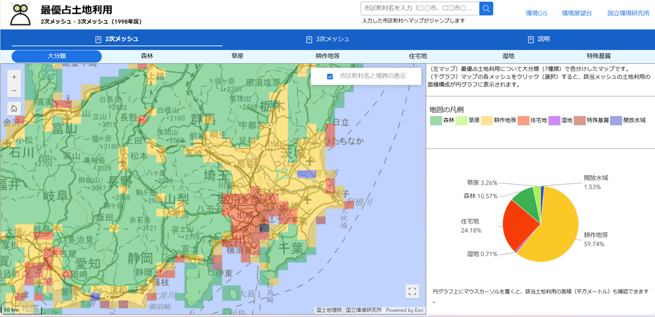 GISマップ画面