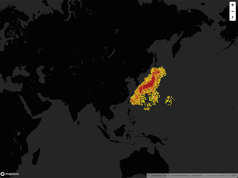 GBIF: 国別へのリンク