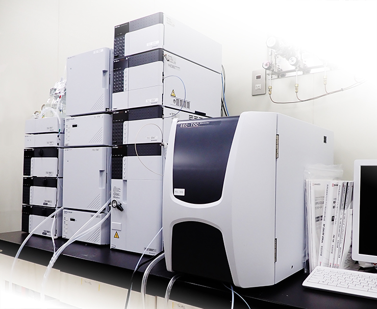 全有機炭素検出サイズ排除クロマトグラフ(HPLC-TOC-SEC)外観