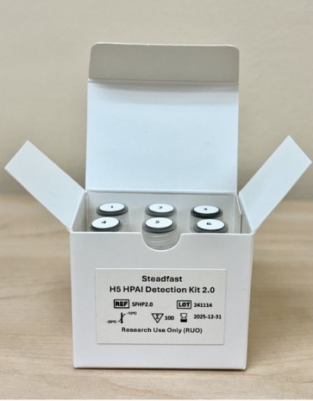 Image: Steadfast - An advanced diagnostic kit for detecting the highly pathogenic H5N1 Avian Influenza Virus.