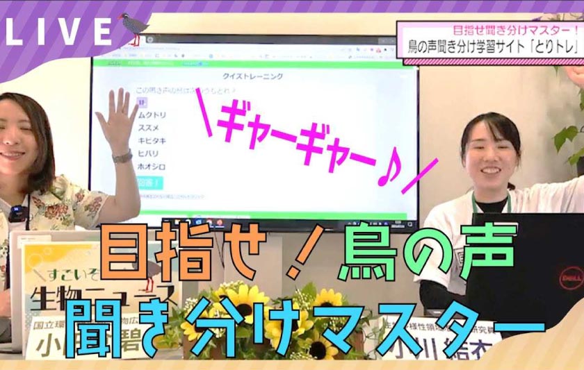 鳥の声聞き分け学習サイト「とりトレ」【すごいぞ！生物ニュース2023】サムネイル