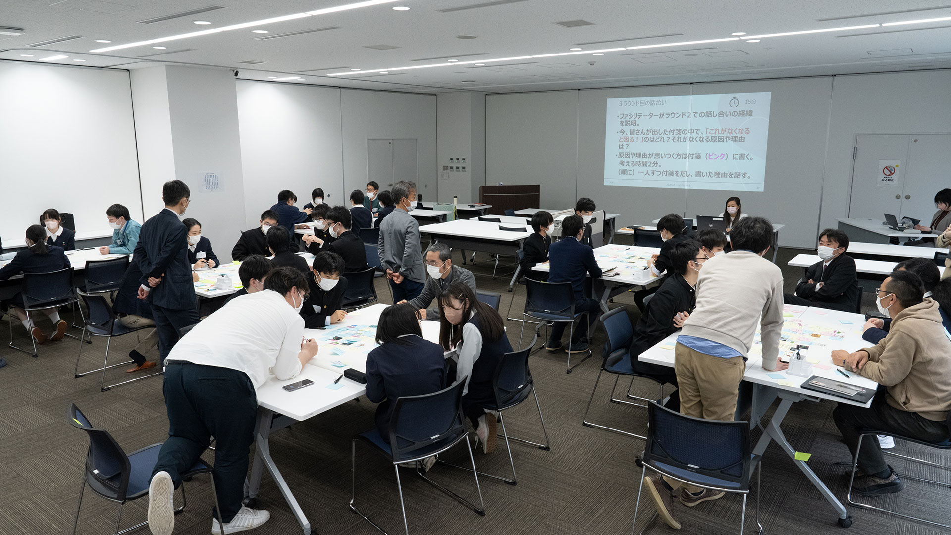 ワールドカフェ開催の様子(全体)