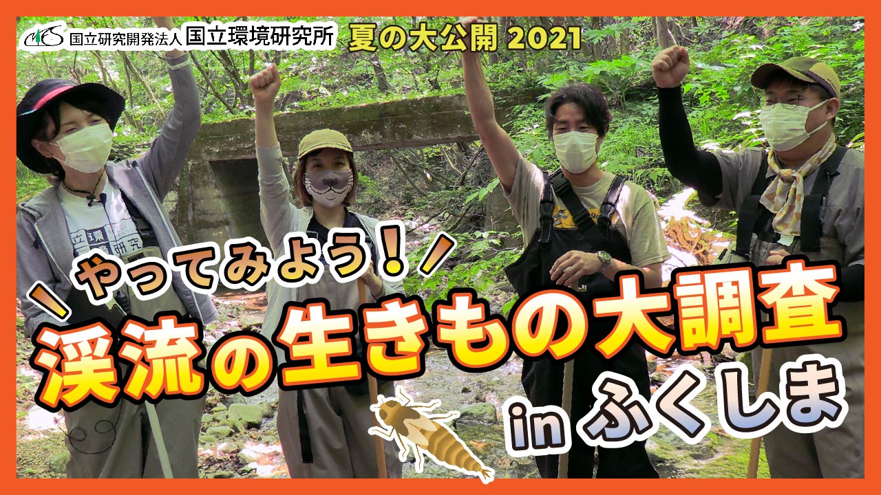 【夏の大公開2021】やってみよう!渓流の生きもの大調査 in ふくしまサムネイル