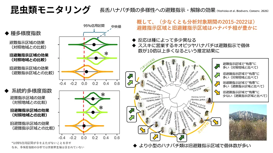 昆虫類モニタリングの結果