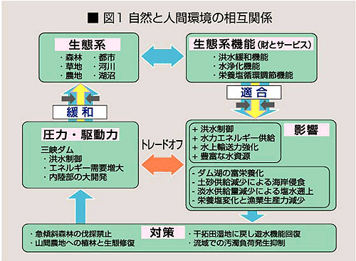 図1　自然と人間環境の相互関係