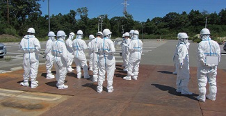 写真:除染特別地域の調査状況
