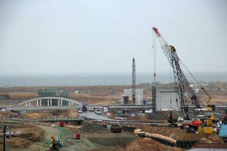 新地町沿岸部復興の様子