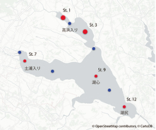 調査地点の図