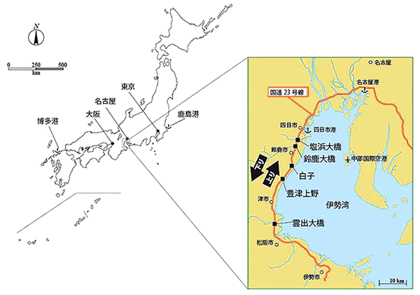 図2調査区の位置の地図