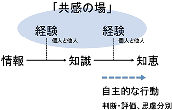 経験の向上を示す図