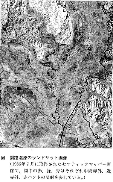 図 釧路湿原のランドサット画像