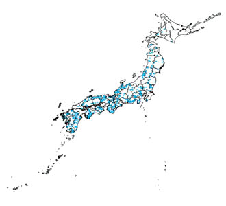 生息地の地図