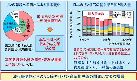 図５　環境低負荷・資源循環型社会におけるリン除去・回収循環化システムの社会的必要性