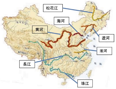 水系の地図