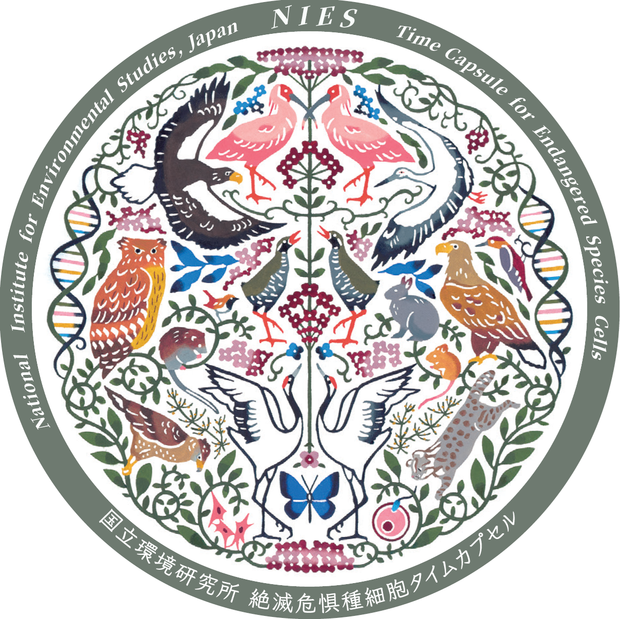 タイムカプセル事業ステッカー（琉球紅型）