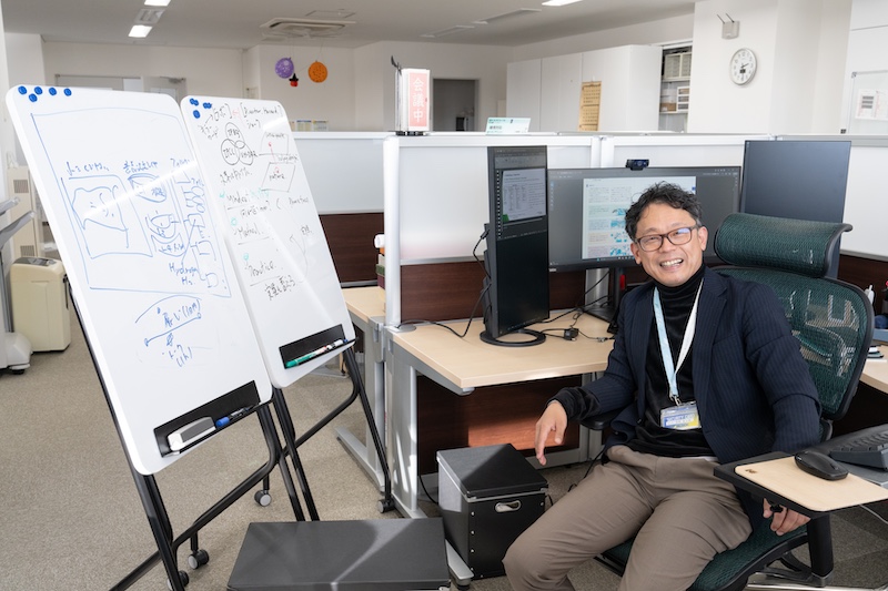 デスク周りの写真