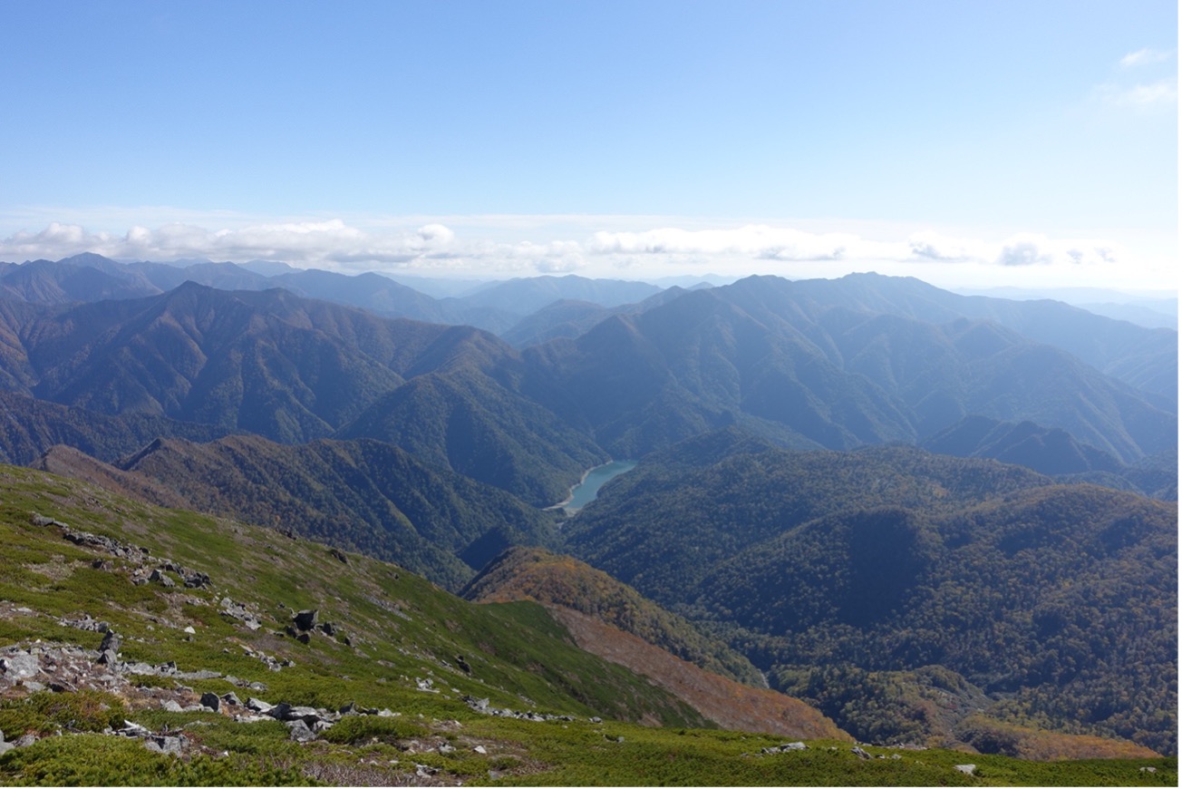 日高山脈・幌尻岳山頂付近の風景の写真