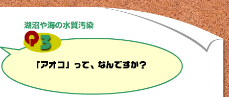 Ｑ3）「アオコ」って、なんですか？