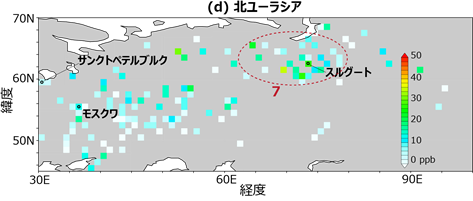 (d)北ユーラシア