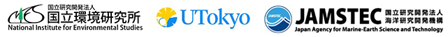国環研、東京大学、海洋研究機構のロゴ