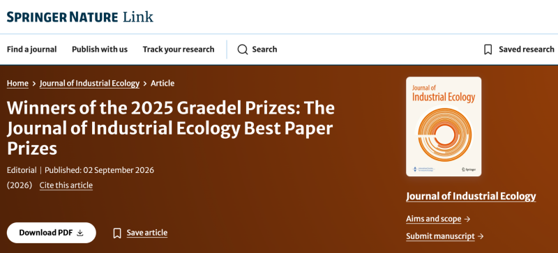 Graedel Prize