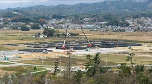 写真：除染仮置場の整備状況