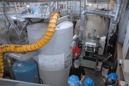 汚水処理棟の写真