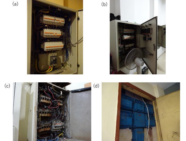 分電盤の写真4点