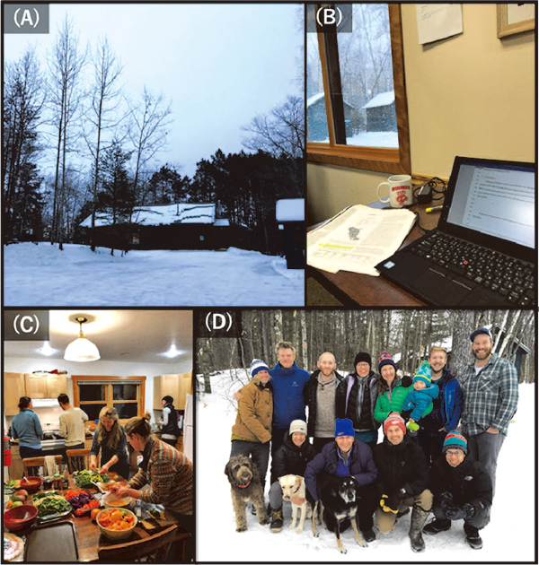 論文執筆合宿の写真