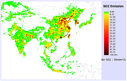 SO2排出量空間メッシュデータ