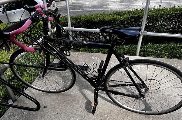 派遣研修中に使っていた自転車の写真