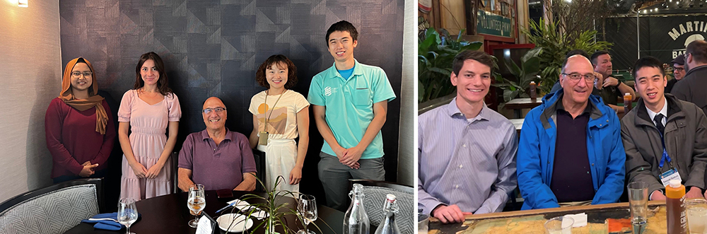 ラボメンバーと撮影した集合写真2枚