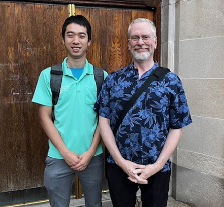 無料英語講習でお世話になったEricさんとの写真