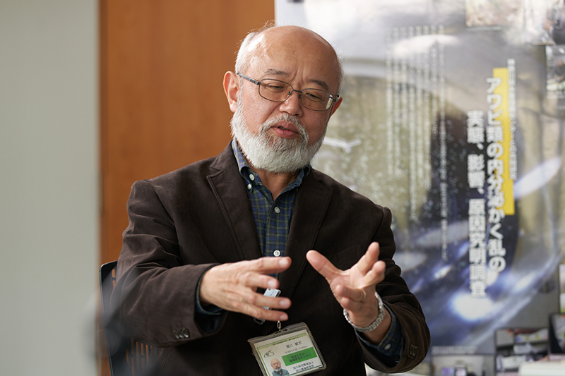 堀口敏宏特命研究員の特別対談の様子の写真
