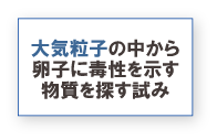 大気粒子の中から卵子に毒性を示す物質を探す試み