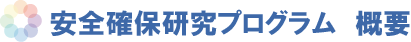 安全確保研究プログラム　概要