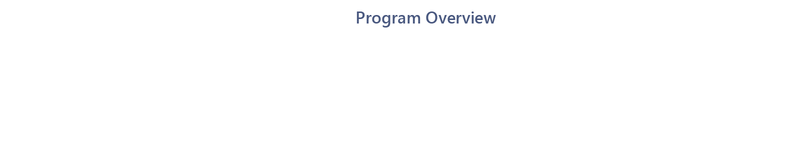 Program Overview