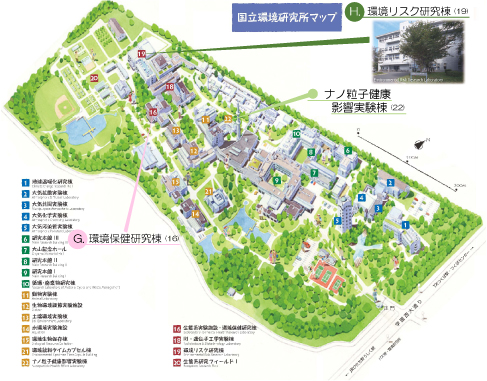 国立環境研究所マップ