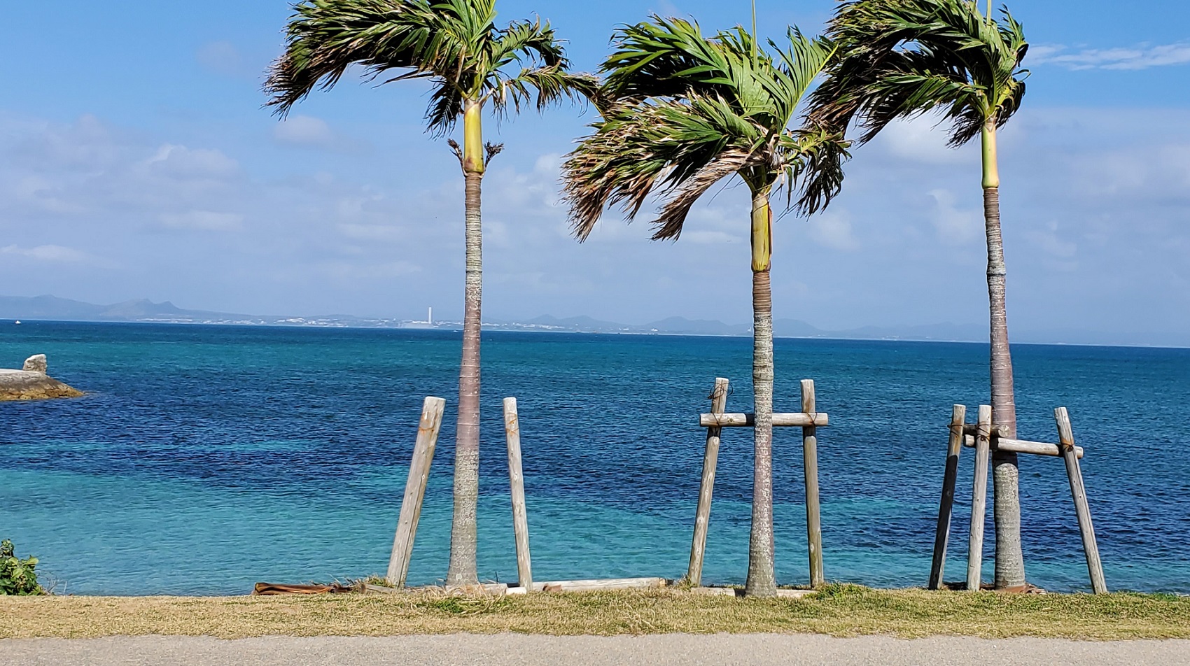 waves over coral reef