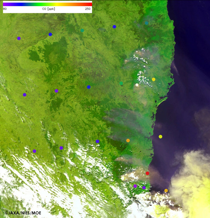 2019-20 Australian Bushfires and Carbon Monoxide Concentrations