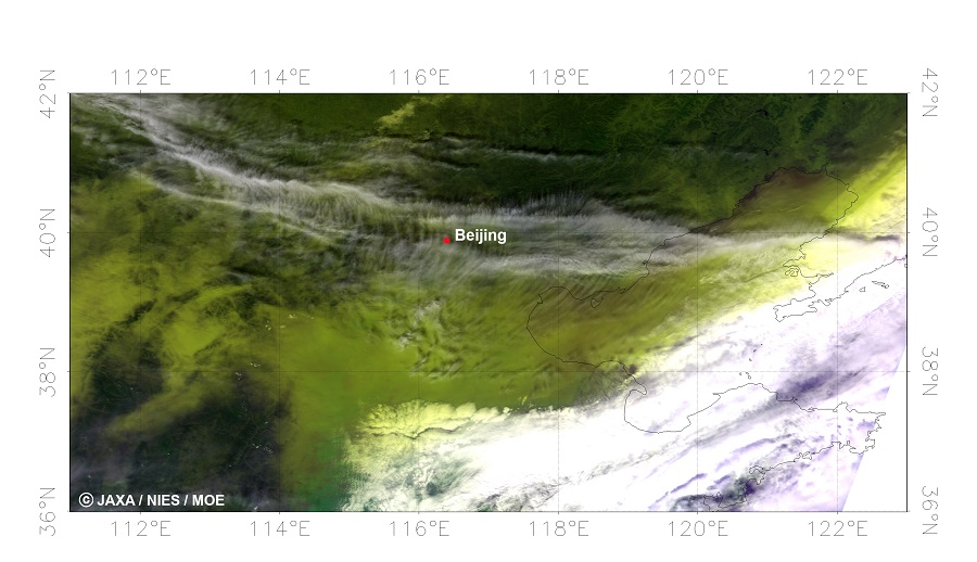 Asian aeolian dust (Kosa) in China (