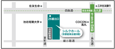 京都会場の地図