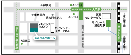 東京会場の地図