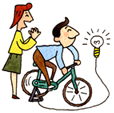自転車DE発電