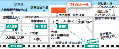 滋賀会場の周辺地図