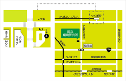 つくばエクスプレスつくば駅の周辺地図